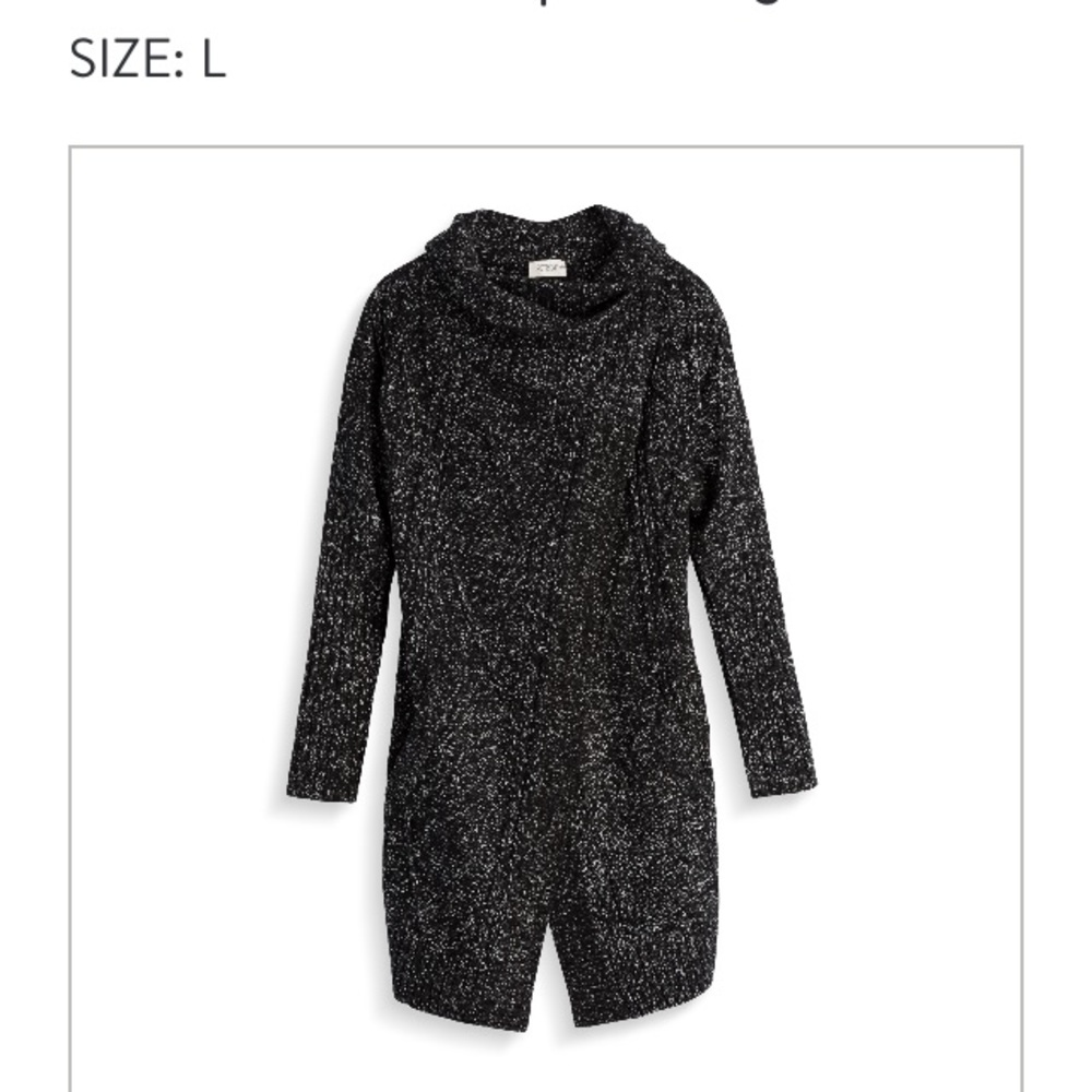 Cowl neck assymetric sweater from stitch fix